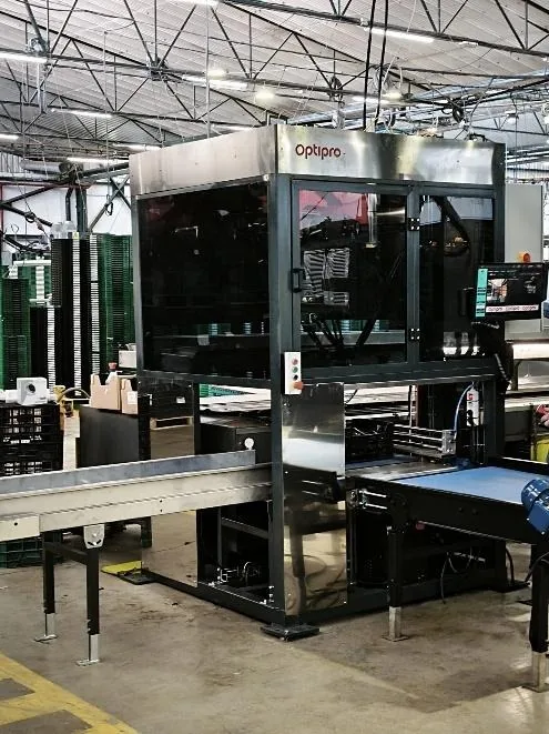 Máquina Optipro instalada en planta
